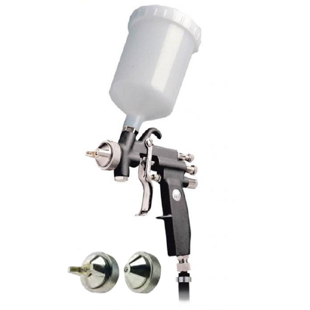 Spritzpistole, PILOT III-K - Fließbecher - Drehstahldüse 1,2 mm - für lösemittelhaltige Kleber - Holz-, Kunststoff-, Metallindustrie & Innenausbau