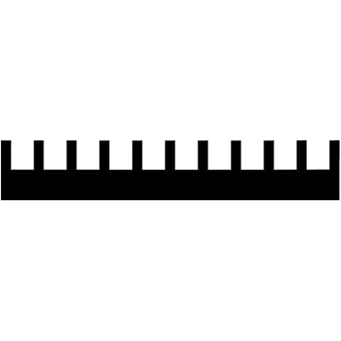 R2-Spezialeinsatz für Rakel - Breite 560 mm - Maße 5 x 4 x 2 mm - VE 10 Stück