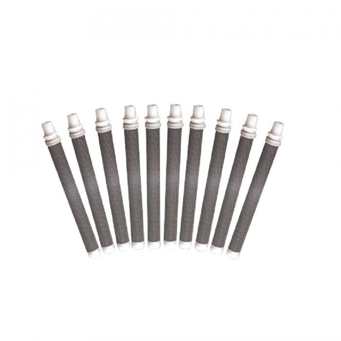Pistoleneinsteckfilter - Farbe weiß - 50 Maschen - 0,31 mm MW - mittel - Set 10 Stk.