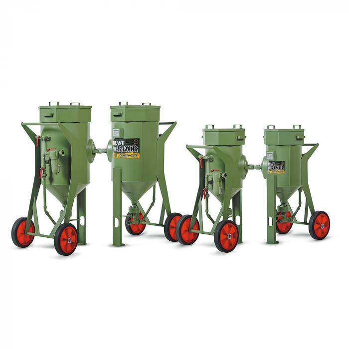 Sandstrahlgerät ohne Fernsteuerung BlastRazor Z-25 - Volumen 25 l - Arbeitsdruck 10 bar