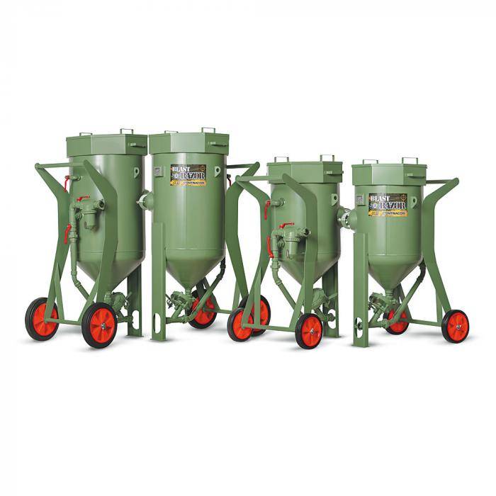 Sandstrahlgerät ohne Fernsteuerung BlastRazor Z-100 - Volumen 100 l - Arbeitsdruck 10 bar