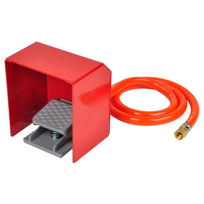 Ventil - fußbetätigt - für Strahlkabinen zur Nutzung von Strahlköpfen SP 400 DP und SP 500 P - pneumatische Version - mit Schutzabdeckung