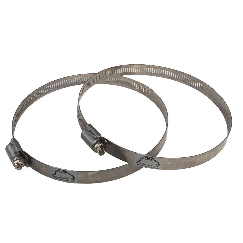 Befestigungsschellen Satz - für Handschuhe und Strahlkabinen - Größe 6 - Breite 14,1 mm - Spannbereich 127 bis 152 mm - 2 Stück - Preis per Paar