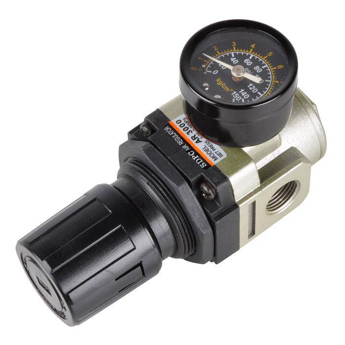 Druckregler - mit Manometer - Zu- und Abgang IG 5/8 Zoll - Anschluß Manometer IG 3/8 Zoll