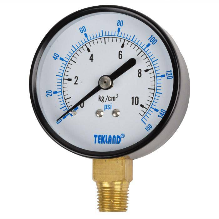 Manometer - für Druckregler von Strahlkabinen - Manometer-Ø 60 mm - Anschluss 1/4 Zoll