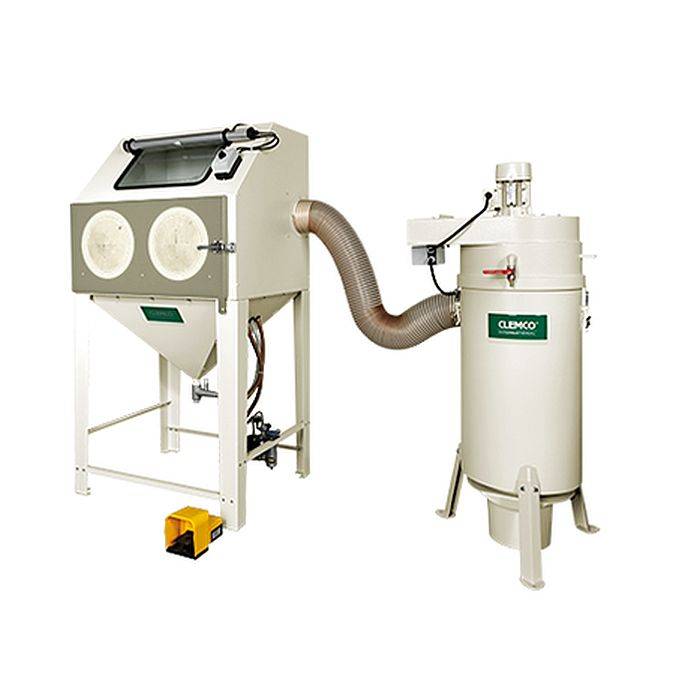 Injektor-Strahlkabine KIT-CAB - komplett ausgerüstet und vormontiert - Innenraum 890 x 760 x 750 mm