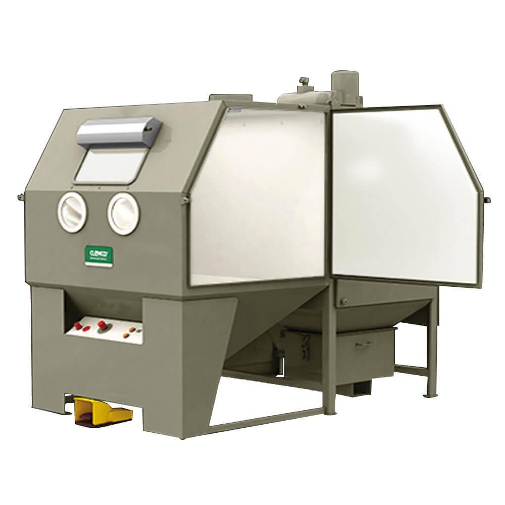 Pulsar III Kompakt-Strahlkabine - Gesamtabmessung 1050 x 2100 x 1690 mm