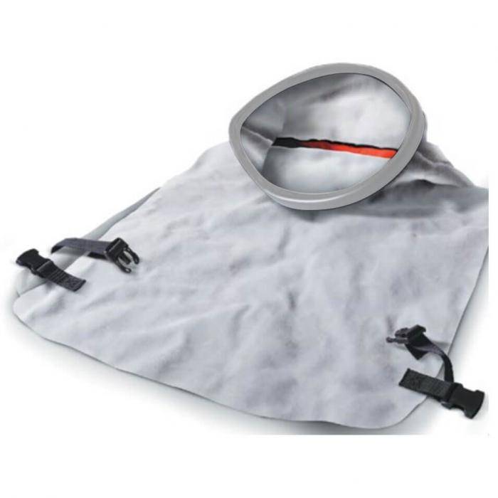 Ledercape - für Strahlhelm Comfort und Aspect - Schutz vor Staub und absplitternden Materialien