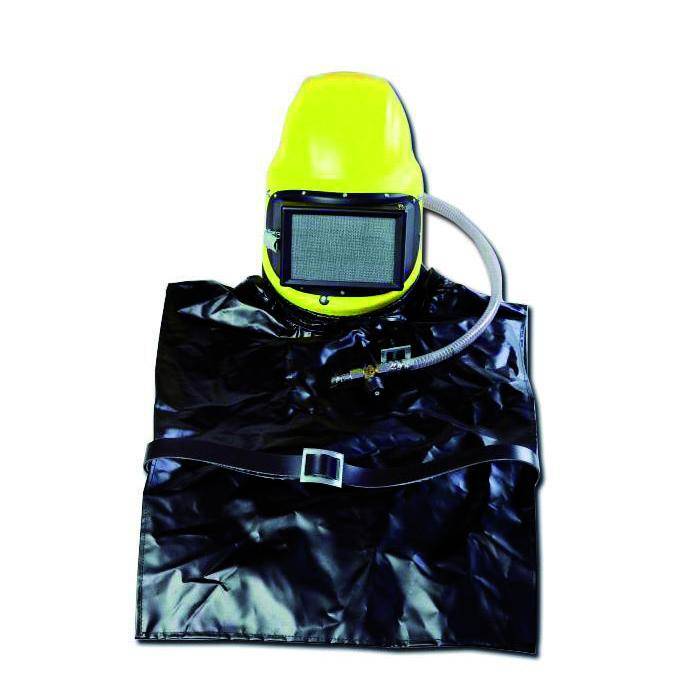 Sandstrahlhelm C4 Plus - Glasfaser-Polyester - Körperschutz - Regelventil - DIN EN 14594 plus