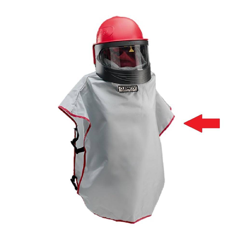 Ledercape für Clemco Strahlhelm Apollo 50/60/100