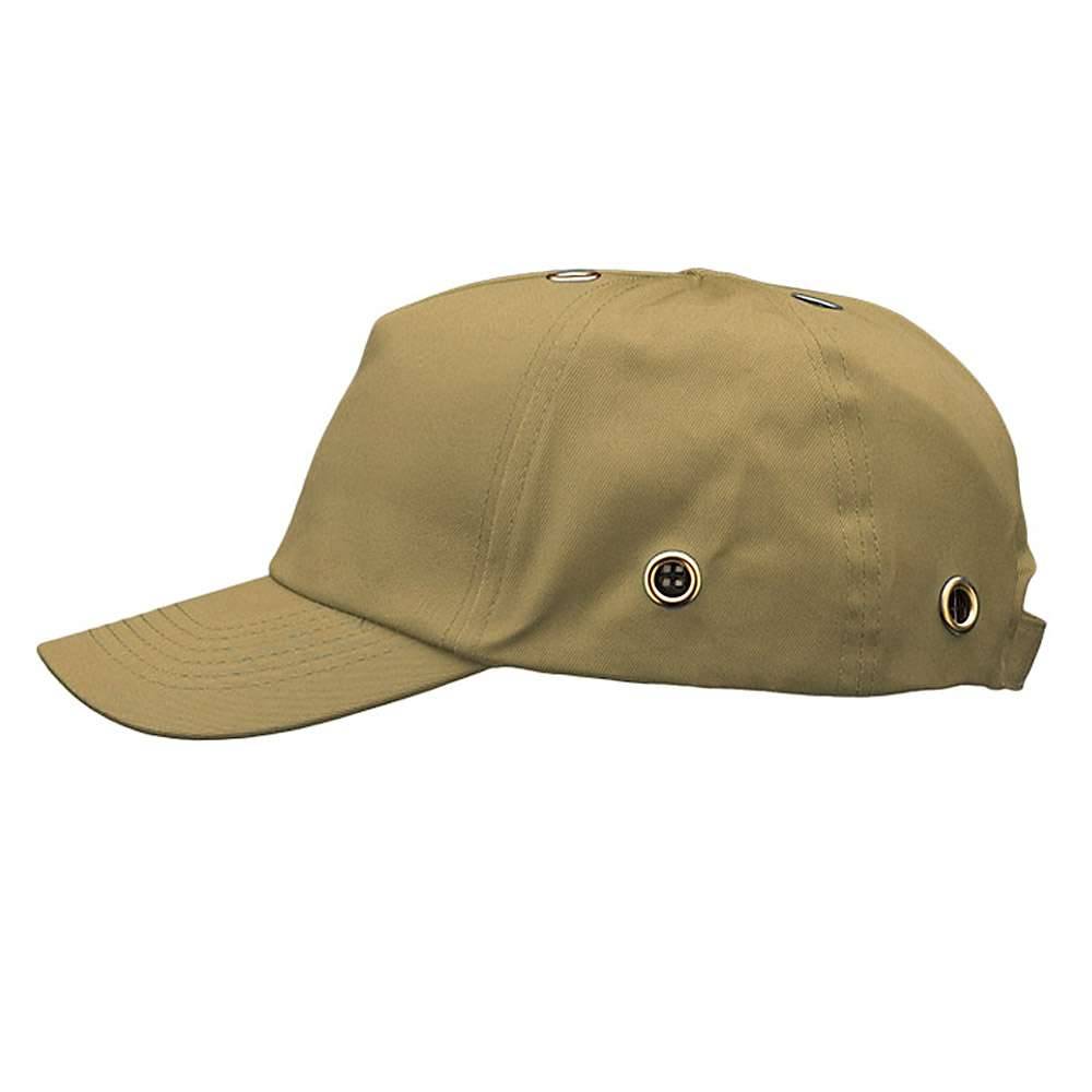 Anstoss-Kappe - Gr. 56 mm bis 61 mm - khaki - Baumwoll-Mischgewebe - nach EN 812