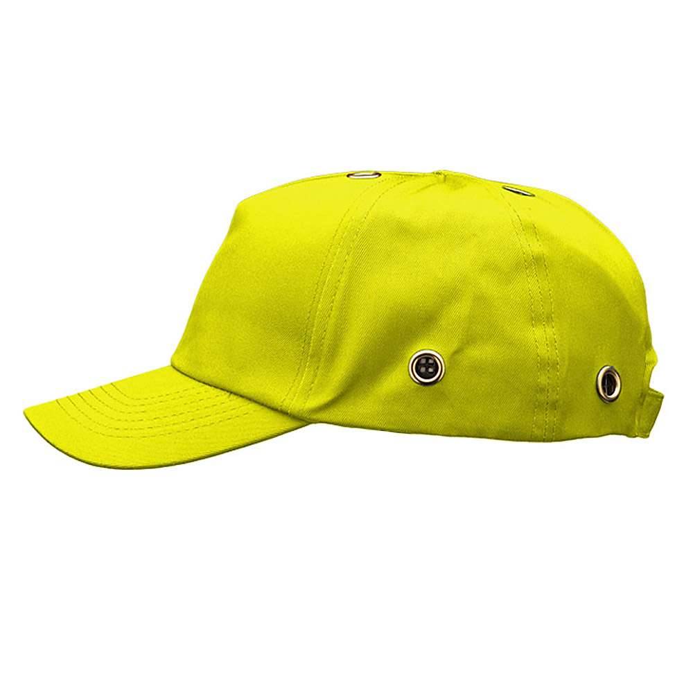 Anstoss-Kappe - Größe 56 mm bis 61 mm - verkehrsgelb - Baumwoll-Mischgewebe - nach EN 812