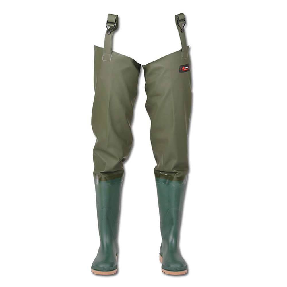 Seestiefel - Größe 43 - grün - aus PVC - halten zuverlässig trocken - "Norway"