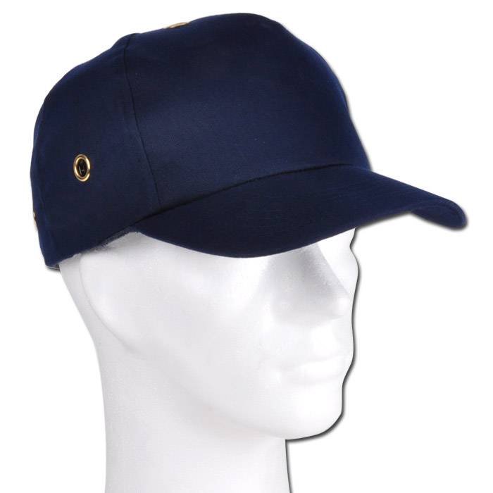 Anstoß-Kappe - small (50 cm bis 56 cm) - kobaltblau - Baumwoll-Mischgewebe - VOSS-Cap - nach EN 812