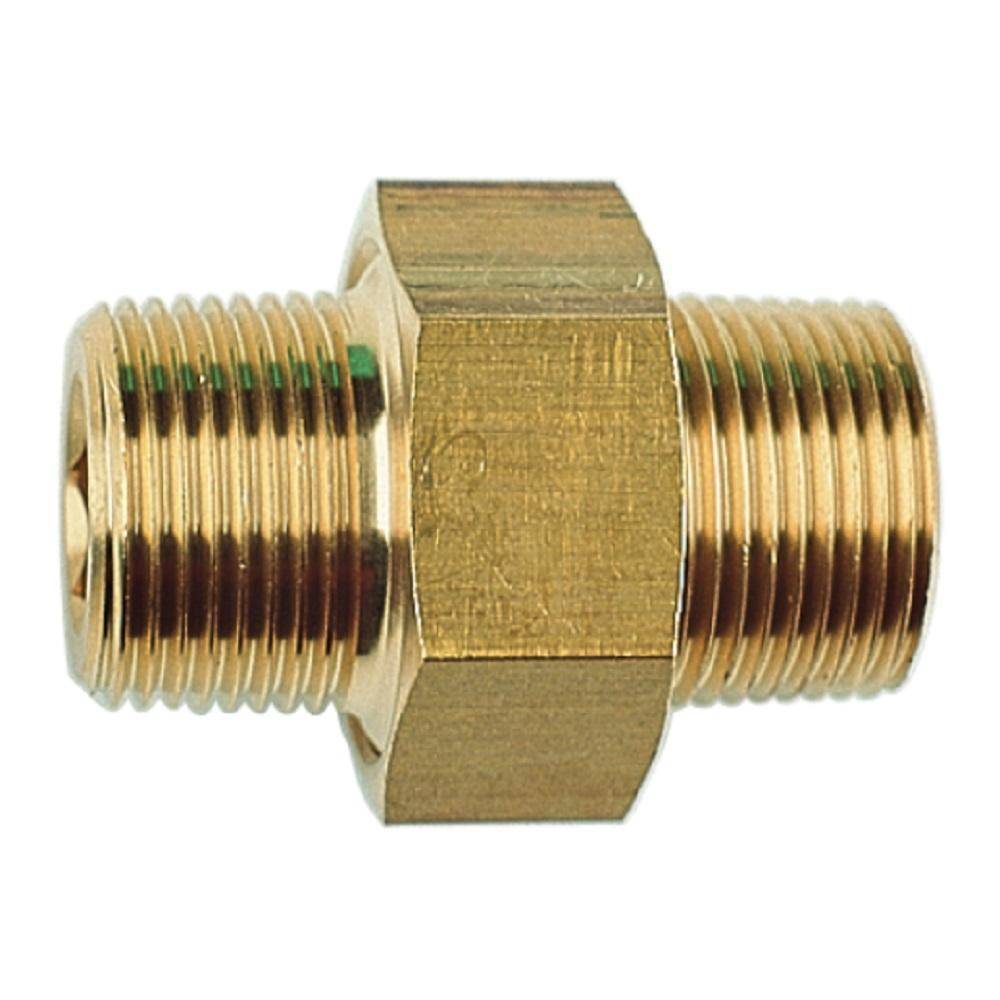 Doppelnippel - Messing - lösbar - 2 konisch dichtende Außengewinde R 3/4"