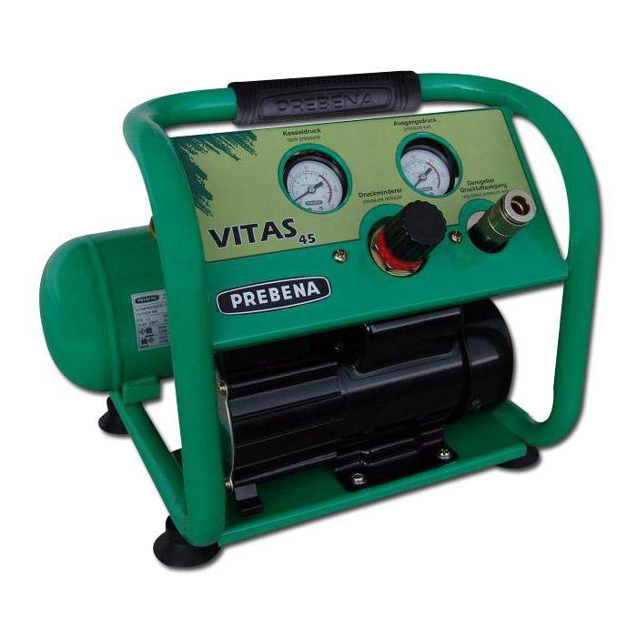 Montage Kompressor Prebena Vitas 45 - 10 bar - 24 l/min - ölfrei - tragbar