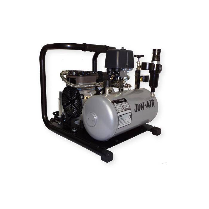 Zweizylinder-Pendelhubkompressor "Modell 87R-4B" - ölfrei - 404 x 306 x 338 mm - Druckbehäter 4 Liter