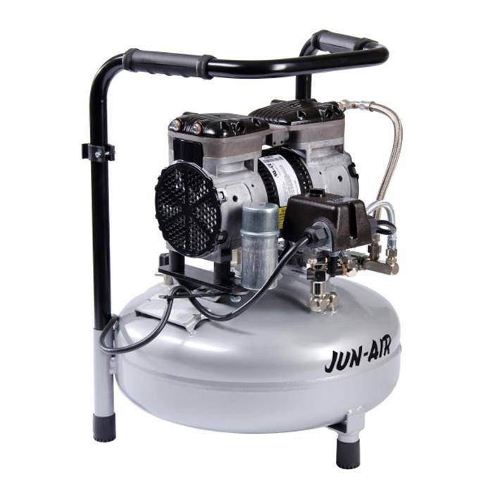 Zweizylinder-Pendelhubkompressor "Modell 87R-15B" - ölfrei - 380 x 380 x 548 mm - Druckbehälter 15 L