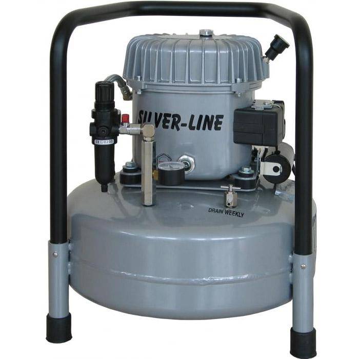 Leiselaufkompressor - L-S50-15 - 50 l/min. Ansaugleistung - Silver Line