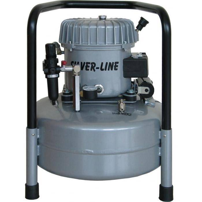 Leiselaufkompressor - L-S50-25 - 50 l/min. Ansaugleistung - Silver Line