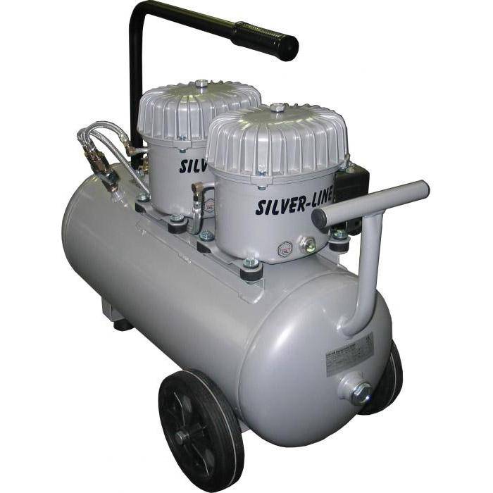 Leiselaufkompressor Planet-Air L-S100-50 - 8 bar - 100 l/min. - Silver Line