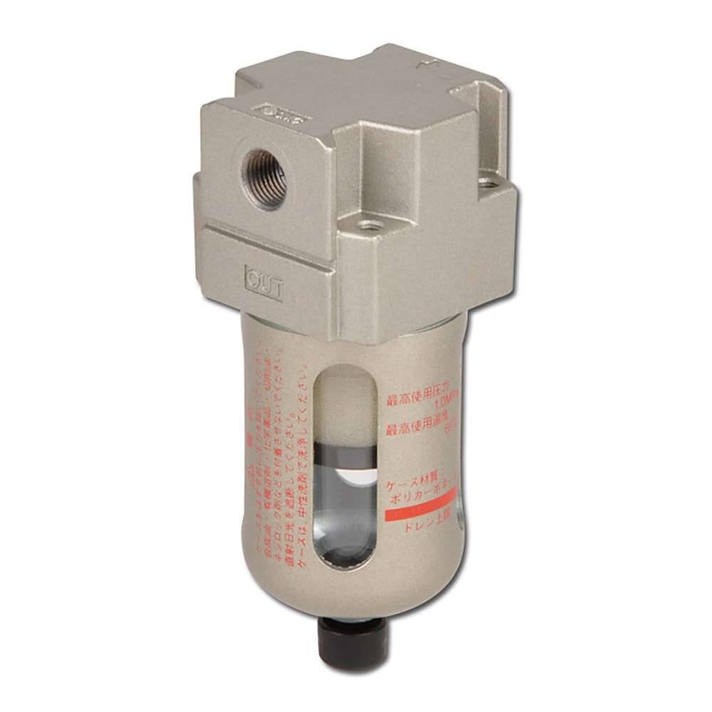 Mikrofilter 0,3µm - 1/4" - 10 bar Modell AFM20-F02-C - G 1/4" innen - Baugröße 20 - 180 l/min