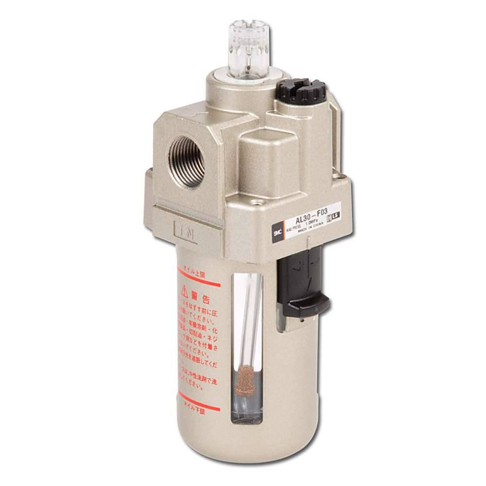 Druckluft - Tropfenöler 1/2" innen - Model AL40-F04 - Baugröße 40 - 7800 l/min - Behältervolumen 135 cm³
