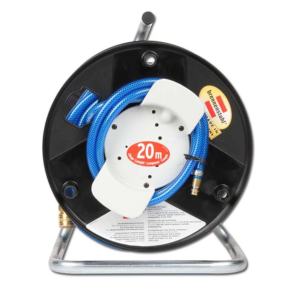 Druckluftschlauchtrommel mit ölbeständigen Schlauch 6x3mm - 20 m