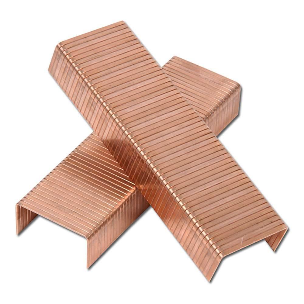 Heftklammer "Typ B" - verbronzt - Länge 19 mm - Rückenbreit 34,75 mm - Drahtmaß 0,92 x 2,30 mm - VE 10.000 Stück