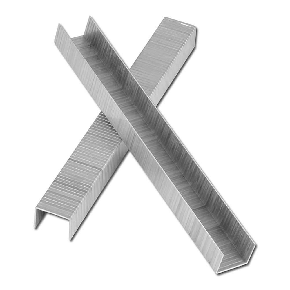 Heftklammer "Typ D" - verzinkt - 8 mm Länge - Rückenbreite 12,6 mm - Schachtel (Stück) 5.000