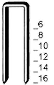 Heftklammer "Typ V" - verzinkt - 6-16 mm lang