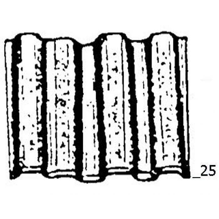 Wellennagel "Typ WN" - blank - 25 mm lang - Schachtel (Stück) 1.920