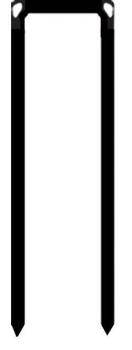 Heftklammer "Typ ZK" - verzinkt - 19-45 mm lang