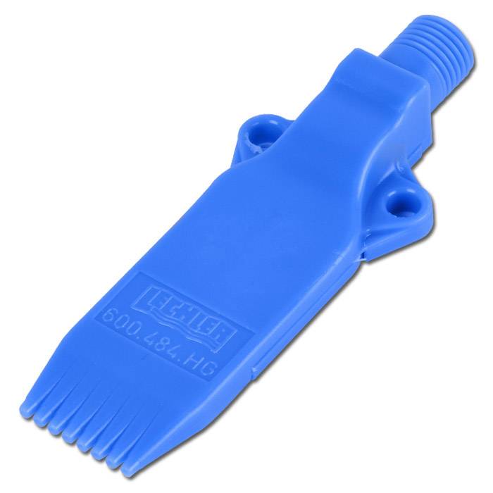 Mehrkanal Flachstrahldüse - POM - Anschlußgewinde M12x1,25 - Breite 25 mm