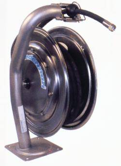 Automatic Schlauchaufroller VA - mit 25m Gummischlauch Ø 8 mm - Schlauchanschluss 3/8" BSP innen - offene Bauform - für Luft und Wasser - Betriebsdr