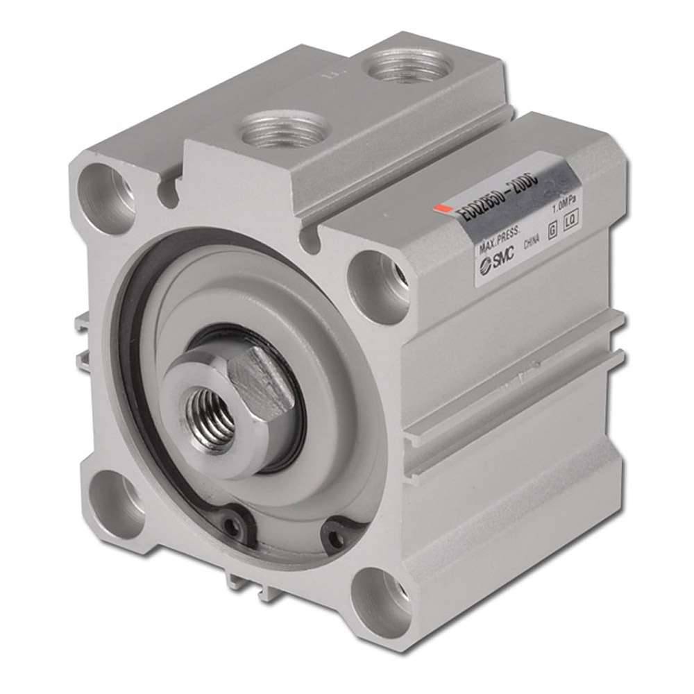 Kompaktzylinder- Baureihe CQ2BDC- elastische Endlagendämpfung - Kolben-Ø12,0 mm - Hub max. 5,0 mm