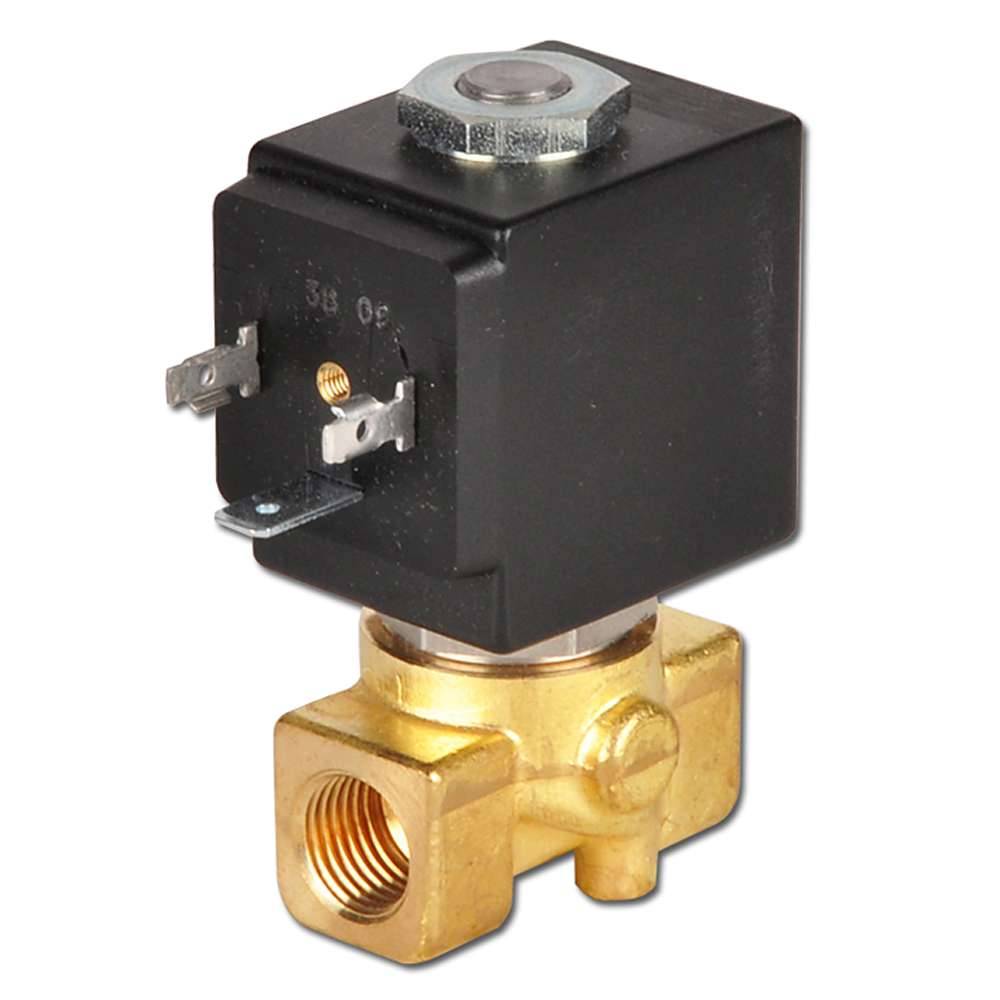 2/2-Wege Mehrmedien Magnetventil - Innengewinde G 1/4" - NW 3,5 mm - bis 8 bar - Spannung 24V (DC) - direktgesteuert, stromlos geschlossen