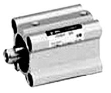 Kompaktzylinder- Baureihe CQ2BS - einfachwirkend - Kolbendurchmesser 20,0 mm - Hub max. 10,0 mm