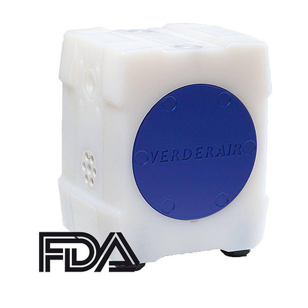 Druckluftmembranpumpe Verderair 25 Pure - PTFE-Gehäuse - PTFE-Membrane - max. 150 l/min - 7 bar - FDA konform