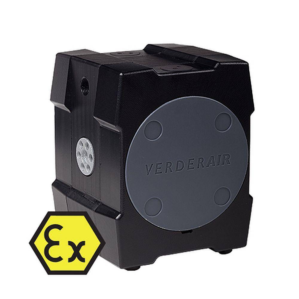 Druckluftmembranpumpe Verderair VA10 Pure - leitfähiges PTFE-Gehäuse - EPDM-Membrane - max. 27 l/min - 7 bar - ATEX konform