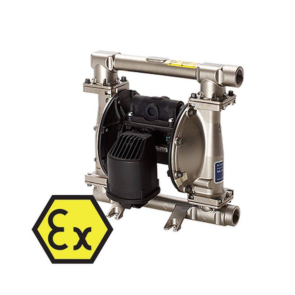 Verder A25 Druckluft-Membranpumpe - Edelstahl-Gehäuse - 189 l/min - 8,6 bar