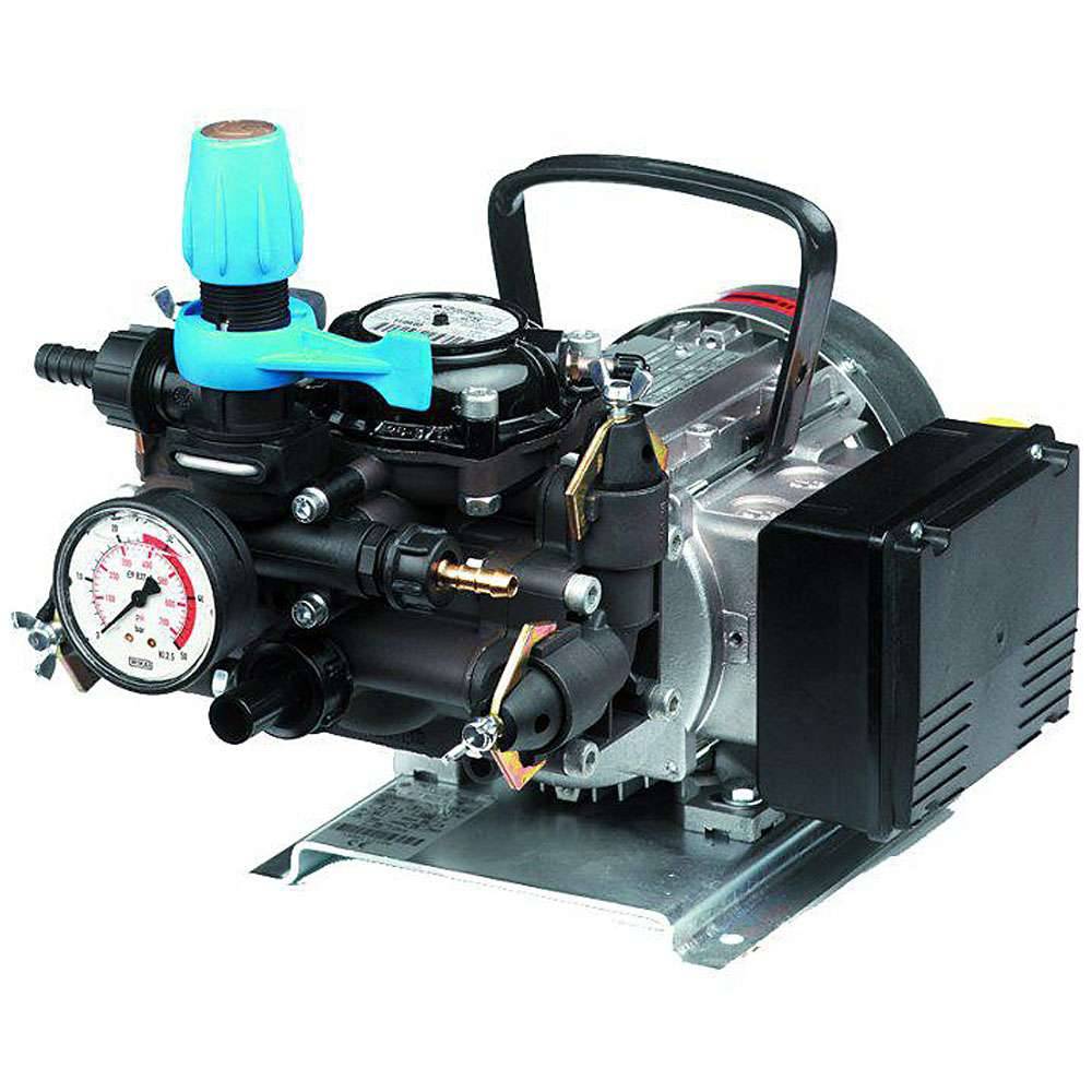 Membranpumpen MC 25 - Elektromotor 230 V - Gehäuse eloxiertes Aluminium - Fördermenge 23 l/min - Druck 25 bar