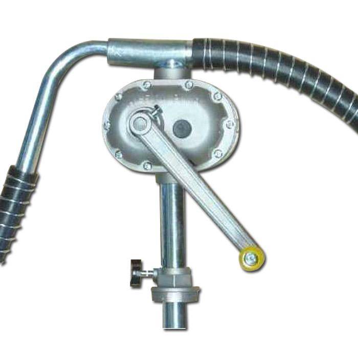 Handkurbel-Rotationspumpe JP-12 - Alu/verzinkter Stahl - 1 l/Umdrehung - für nicht brennbare Medien