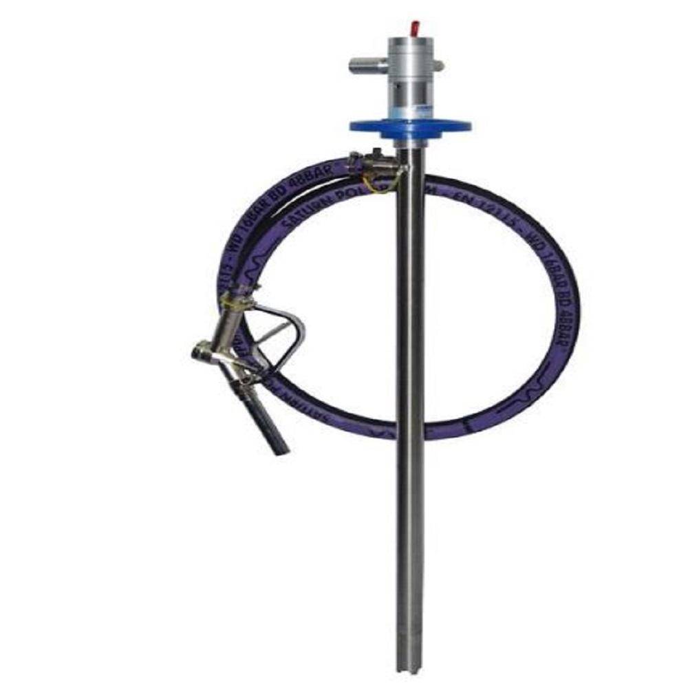 Fasspumpen Set JP-AIR 1 - Druckluft 300 W - max. 78 l/min - Außen-Ø 41 mm - 1000 mm - Edelstahl-Pumpwerk