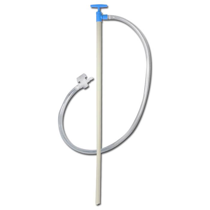 Fasspumpe mit Auslaufschlauch & Hahn- PP - 0,23 l/hub - Eintauchtiefe 65 cm