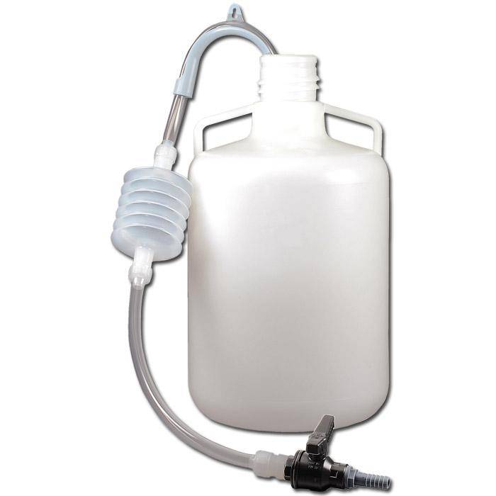 Saugheber mit Kugelhahn - LDPE/PVC - 9 l/min - Eintauchtiefe 100 cm