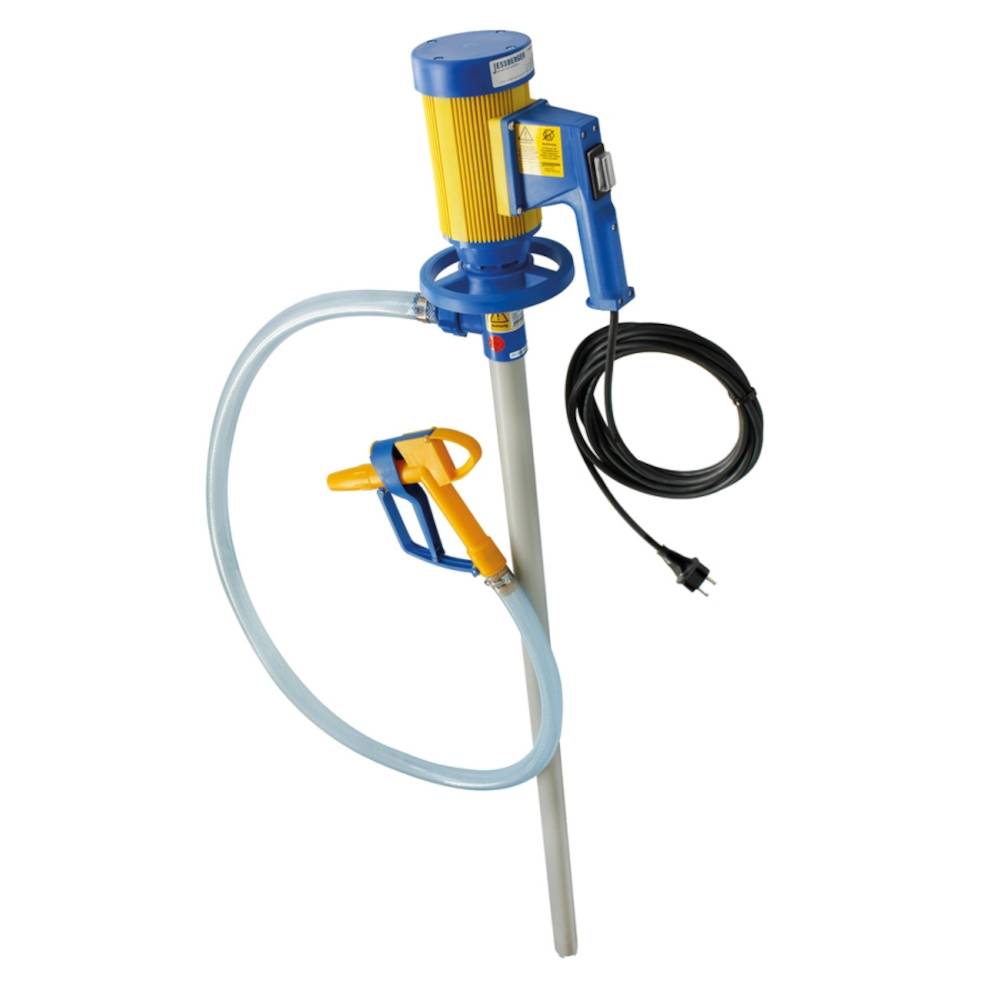 Fasspumpen Set JP-280 PP (HC) - 230 V - max. 112 l/ min - Hastelloy-Antriebswelle - Tauchrohrlänge 1000 mm - Preis per Stück