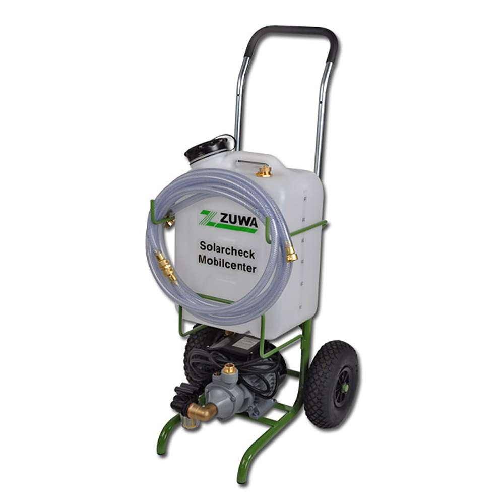 Solarcheck Mobilcenter Kompakt P 80 Zuwa - max. 31 l/min - max. 5,9 bar - Motor 230 V - mit Transportausstattung