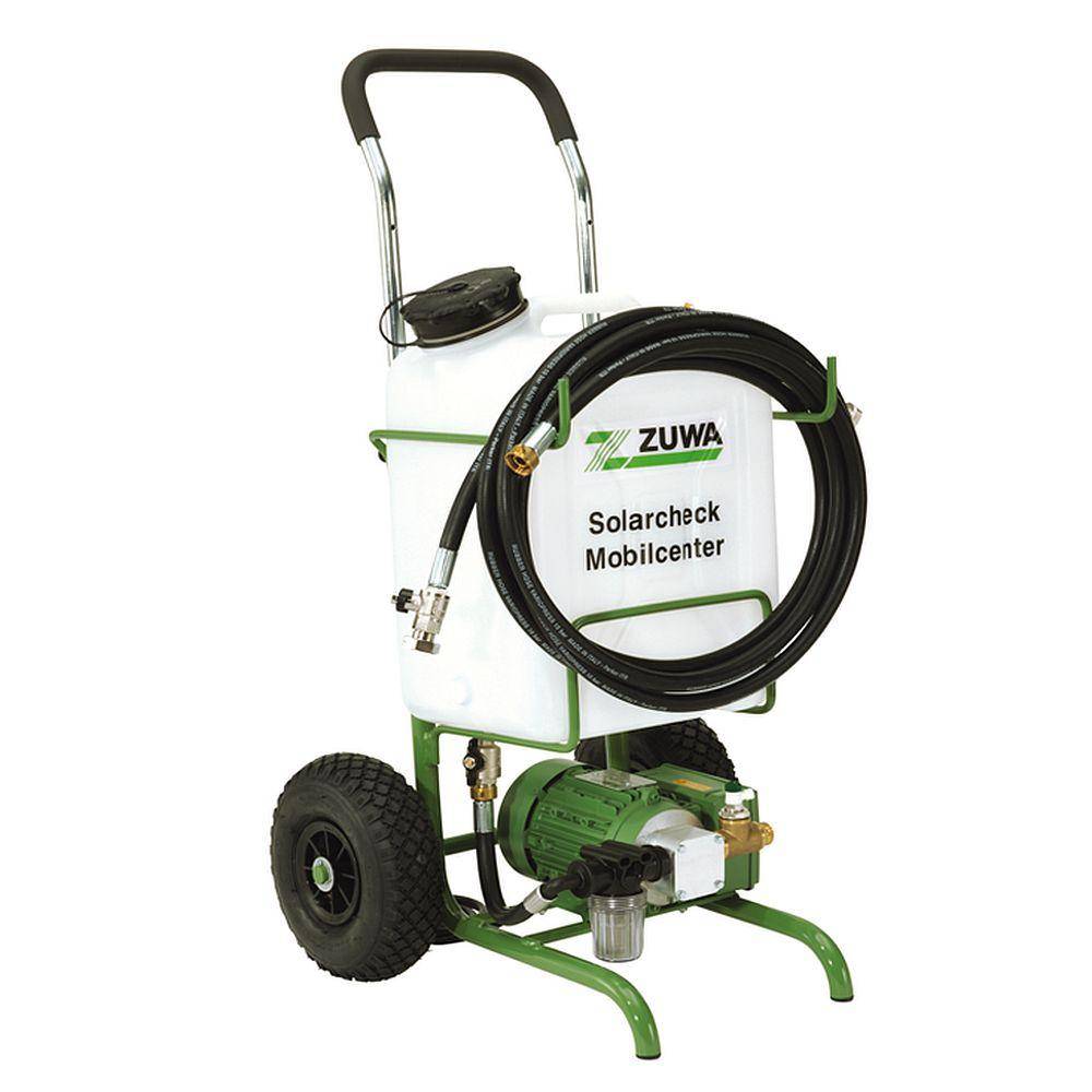 Solarcheck Mobilcenter Kompakt Unistar 2000-A - max. 30 l/min - max. 5 bar - 230 V Motor - für den Transport optimiert