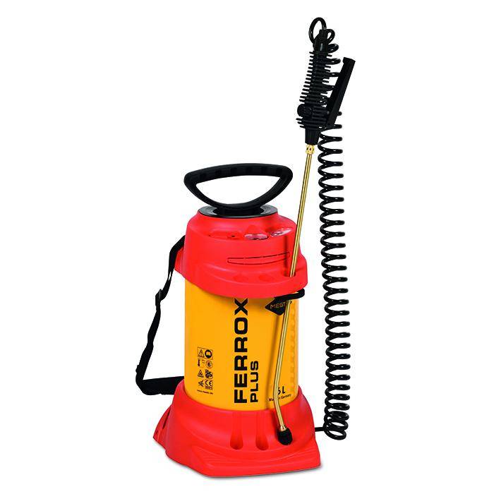 Hochdrucksprühgerät "FERROX PLUS" - mit FPM-Dichtung - 6 bar - Füllinhalt 6 l - Gesamtinhalt 9 l - seitentragbar